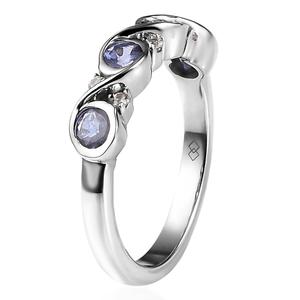 Gemstone Classics(tm) Sterling Silver Round Tanzanite Gemstone Ring alternate view