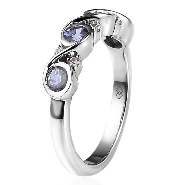 Gemstone Classics(tm) Sterling Silver Round Tanzanite Gemstone Ring alternate view