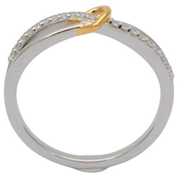 Diamond Classics(tm) Two-Tone 1/10ctw. Diamond Heart Ring alternate view