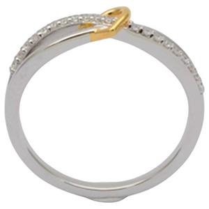 Diamond Classics(tm) Two-Tone 1/10ctw. Diamond Heart Ring alternate view
