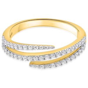 Diamond Classics(tm) Gold-Plated 1/3ctw. White Diamond Fashion Ring alternate view