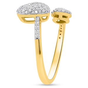 Diamond Classics(tm) 1/2ctw. White Diamond Twin Heart Ring alternate view
