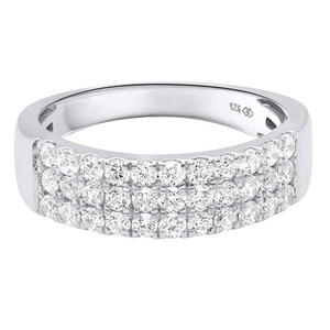 Nova Star(R) Sterling Silver 1ctw. Lab Grown Diamond Band Ring alternate view