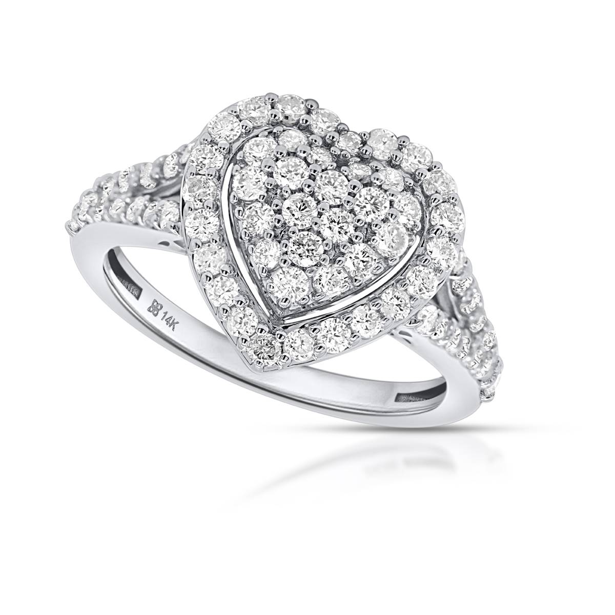 Nova Star(R) 1ctw. Lab Grown Diamond Heart Shape Ring