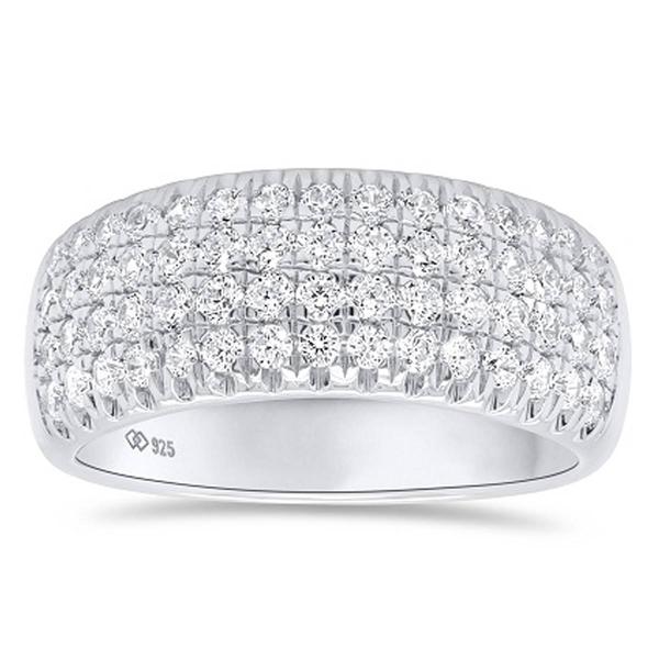 Nova Star(R) Sterling Silver & 1ctw. Lab Grown Diamond Ring