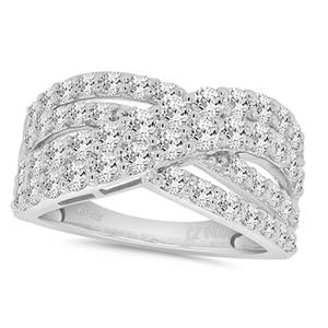 Nova Star(R) Sterling Silver & 2ctw. Lab Grown Diamond Ring