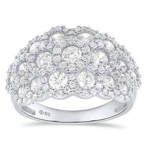 Nova Star(R) Sterling Silver 2ctw. Lab Grown Diamond Statement Ring