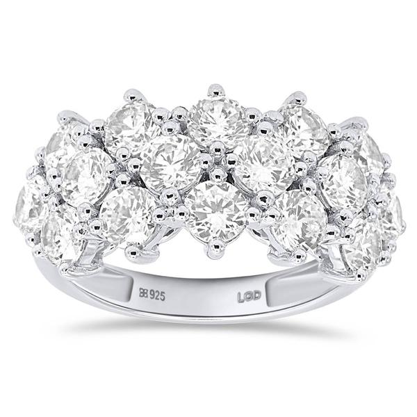 Nova Star(R) Sterling Silver 3ctw. Lab-Grown Diamond Fashion Ring