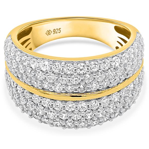 Nova Star(R) Gold Plated Sterling Silver Lab Grown Diamond Ring alternate view