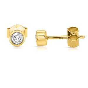 Nova Star(R) 1/4ctw. Lab Grown Diamond Bezel Set Stud Earrings