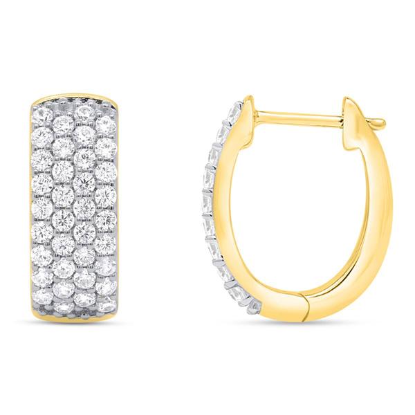 Nova Star(R) 1ctw. Lab Grown Diamond Hoop Earrings