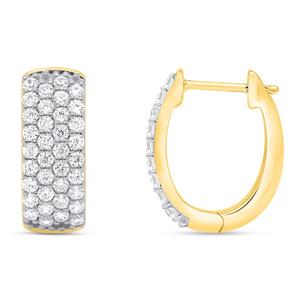 Nova Star(R) 1ctw. Lab Grown Diamond Hoop Earrings