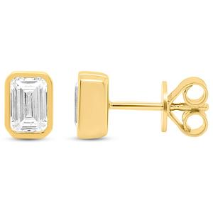 Nova Star(R) 1ctw. Emerald Lab-Grown Diamond Stud Earrings