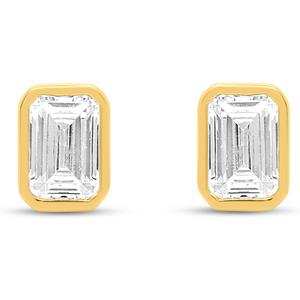 Nova Star(R) 1ctw. Emerald Lab-Grown Diamond Stud Earrings alternate view