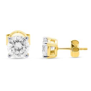 Nova Star(R) 14kt. Gold 2ctw. Lab Grown Diamond Stud Earrings
