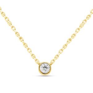 Nova Star(R) 1/4ctw. Lab Grown Diamond Bezel Set Solitaire Pendant