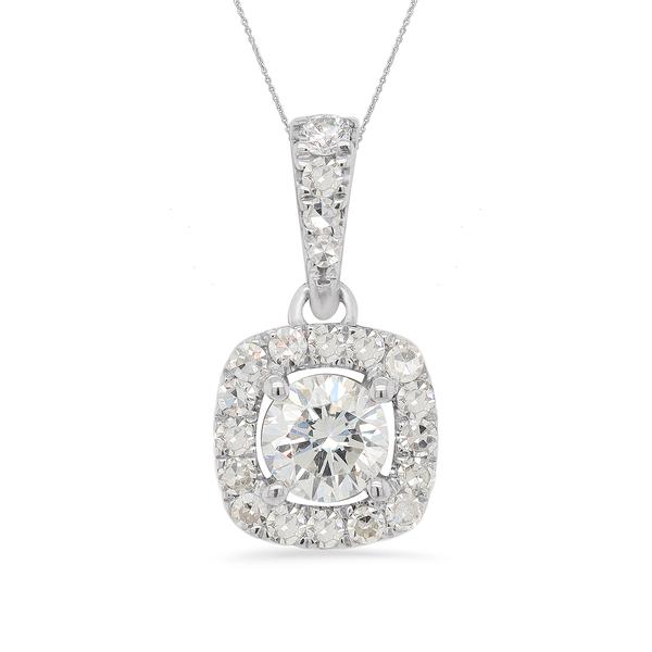 Nova Star(R) 1/3ctw. Lab Grown Diamond Halo Pendant Necklace