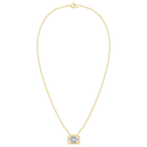 Nova Star(R) 1ctw. Emerald Lab Grown Diamond Solitaire Pendant