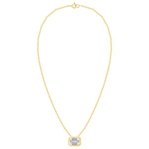 Nova Star(R) 1ctw. Emerald Lab Grown Diamond Solitaire Pendant