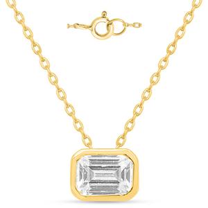 Nova Star(R) 1ctw. Emerald Lab Grown Diamond Solitaire Pendant alternate view