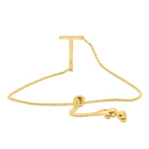 Nova Star(R) Gold-Plated 1/10ctw. Lab-Grown Diamond T Bolo Bracelet alternate view