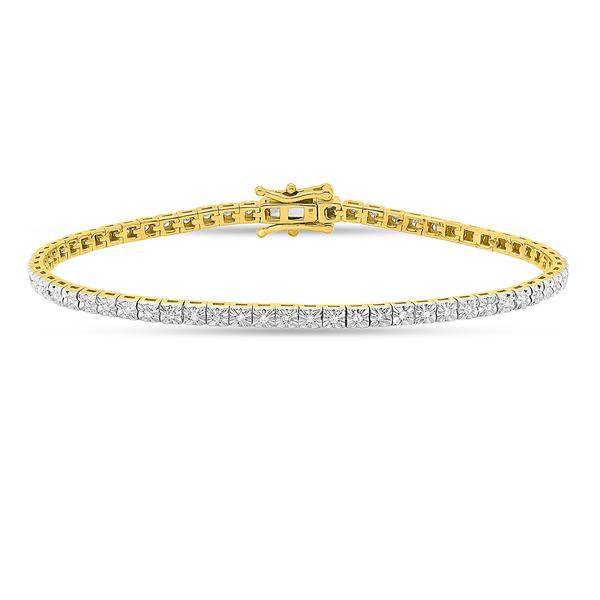 Nova Star(R) Gold over Sterling Silver Lab Grown Diamond Bracelet alternate view