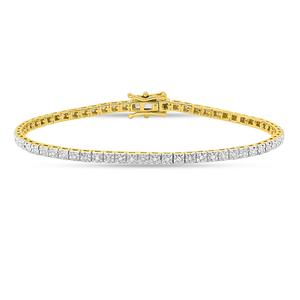 Nova Star(R) Gold over Sterling Silver Lab Grown Diamond Bracelet alternate view