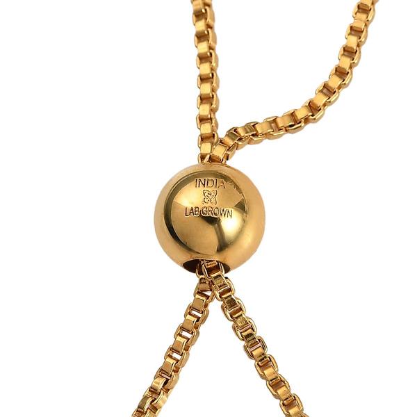 Nova Star(R) Gold-Plated 1ctw. Lab-Grown Diamond Bolo Bracelet alternate view