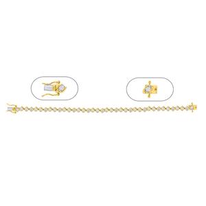 Nova Star(R) Gold Plated 3ctw. Lab Grown Diamond Bracelet alternate view
