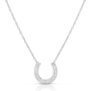 Diamond Classics(tm) 1/10ctw. Diamond Horseshoe Pendant Necklace