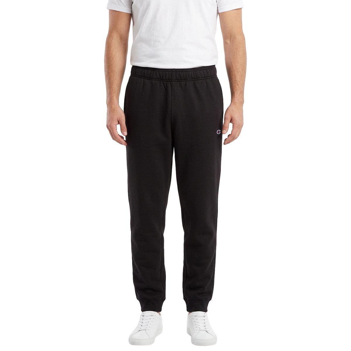 Champion Men's Midweight Regular-Fit Fleece Joggers Pants - Black