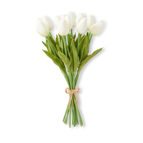 K&K Interiors Mini White Tulip Bundle