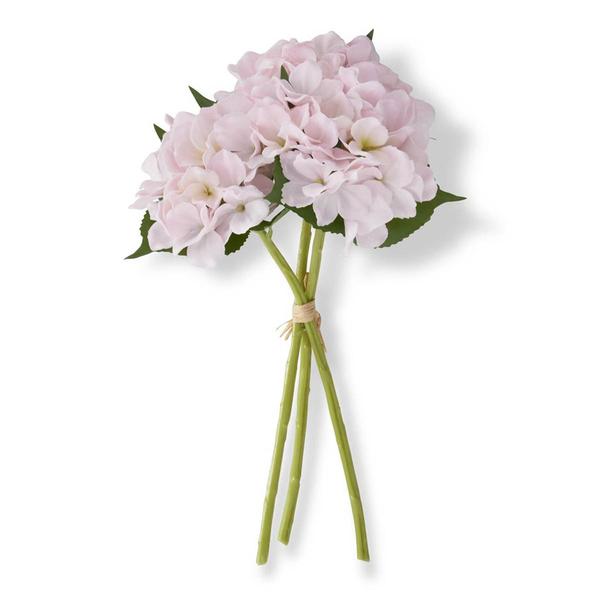K&K Interiors Pink Real Touch Hydrangea Bundle