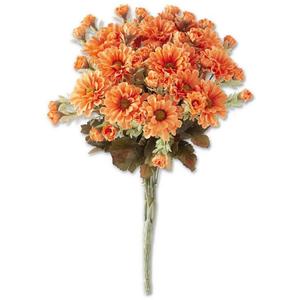 K&K Interiors 15in. Orange Mum Bush