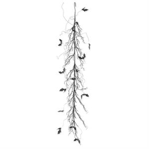 K&K Interiors 48in. Glitter Twig & Bat Garland