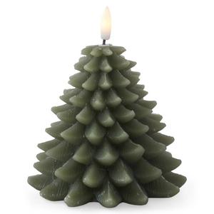 K&K Interiors 5.75in. Christmas Tree LED Candle w/ Timer