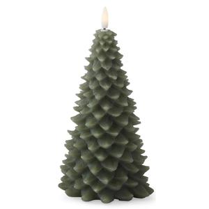 K&K Interiors 8.75in. Christmas Tree LED Candle w/ Timer