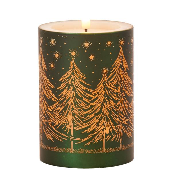 K&K Interiors LED Pine Tree w/ Flicker Flame