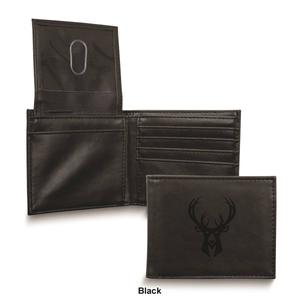 Mens NBA Milwaukee Bucks Faux Leather Bifold Wallet alternate view