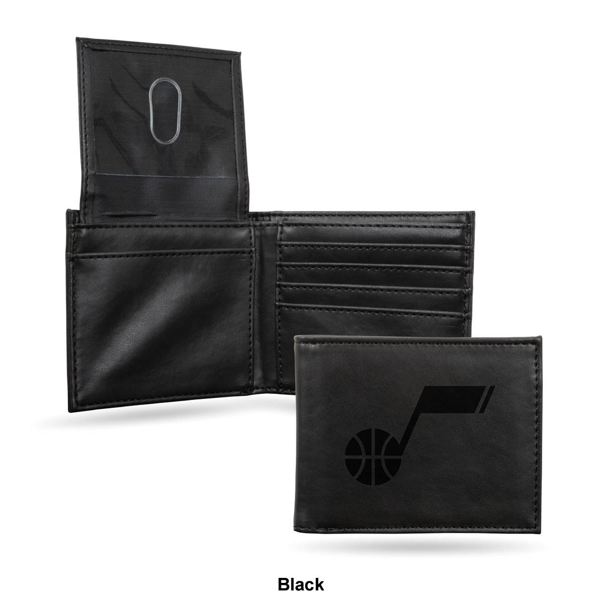 Mens NBA Utah Jazz Faux Leather Bifold Wallet