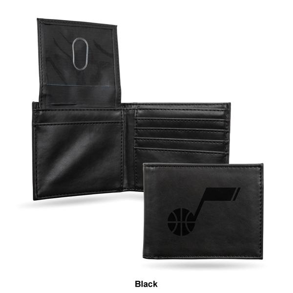 Mens NBA Utah Jazz Faux Leather Bifold Wallet alternate view