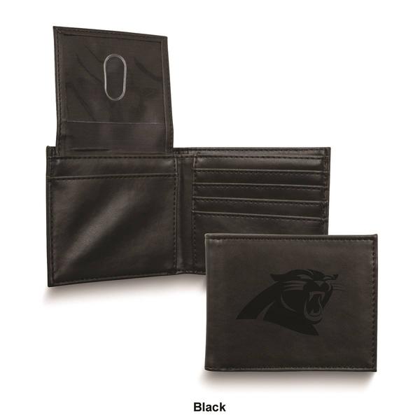 Mens NFL Carolina Panthers Faux Leather Bifold Wallet alternate view