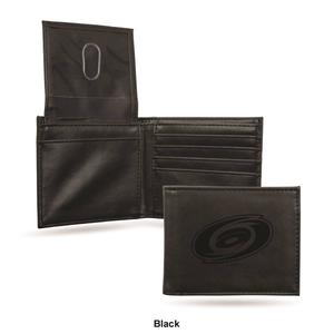 Mens NHL Carolina Hurricanes Faux Leather Bifold Wallet alternate view