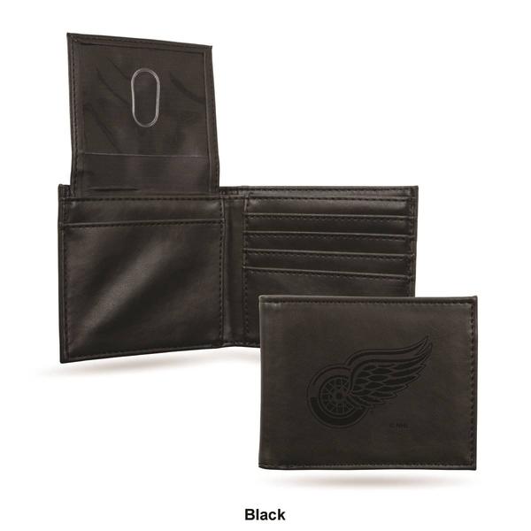 Mens NHL Detroit Red Wings Faux Leather Bifold Wallet alternate view