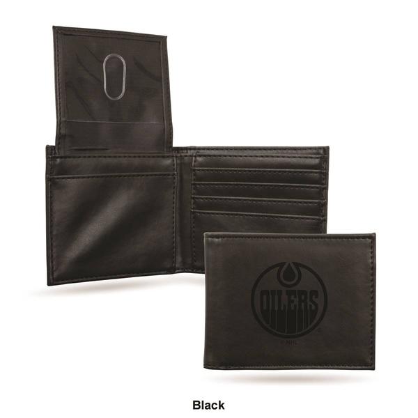 Mens NHL Edmonton Oilers Faux Leather Bifold Wallet alternate view