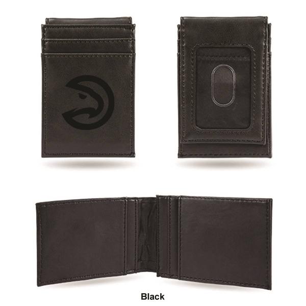 Mens NBA Atlanta Hawks Faux Leather Front Pocket Wallet alternate view
