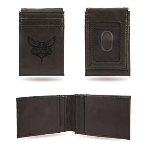 Mens NBA Charlotte Hornets Faux Leather Front Pocket Wallet