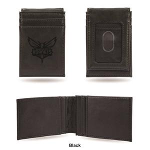 Mens NBA Charlotte Hornets Faux Leather Front Pocket Wallet alternate view