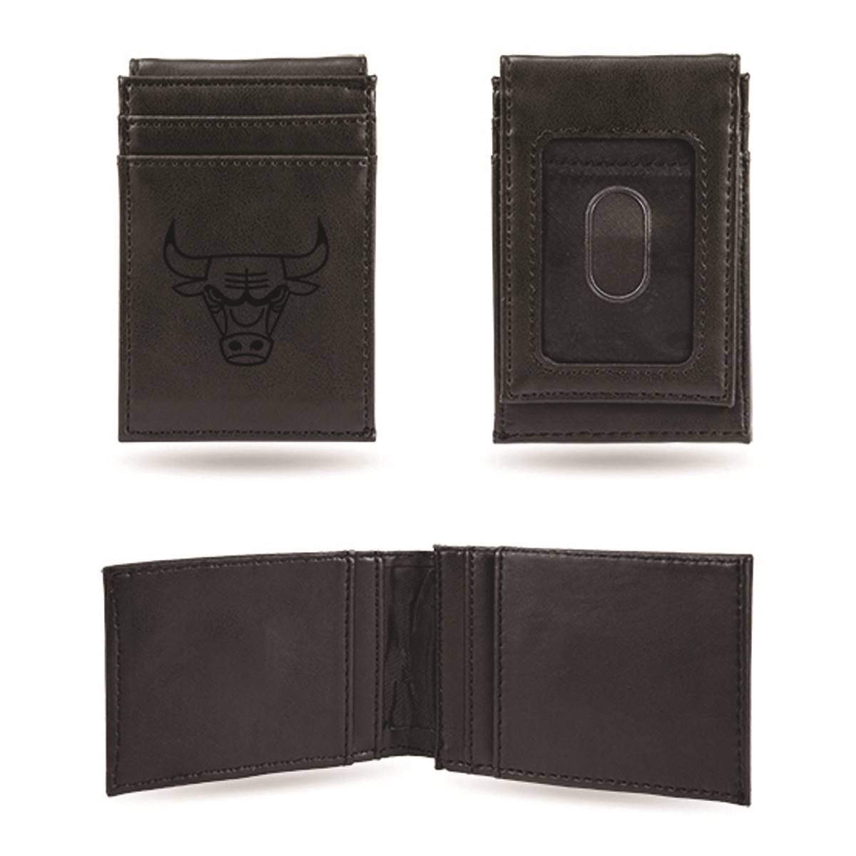 Mens NBA Chicago Bulls Faux Leather Front Pocket Wallet