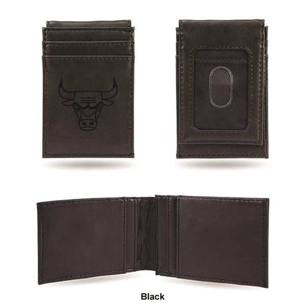 Mens NBA Chicago Bulls Faux Leather Front Pocket Wallet alternate view